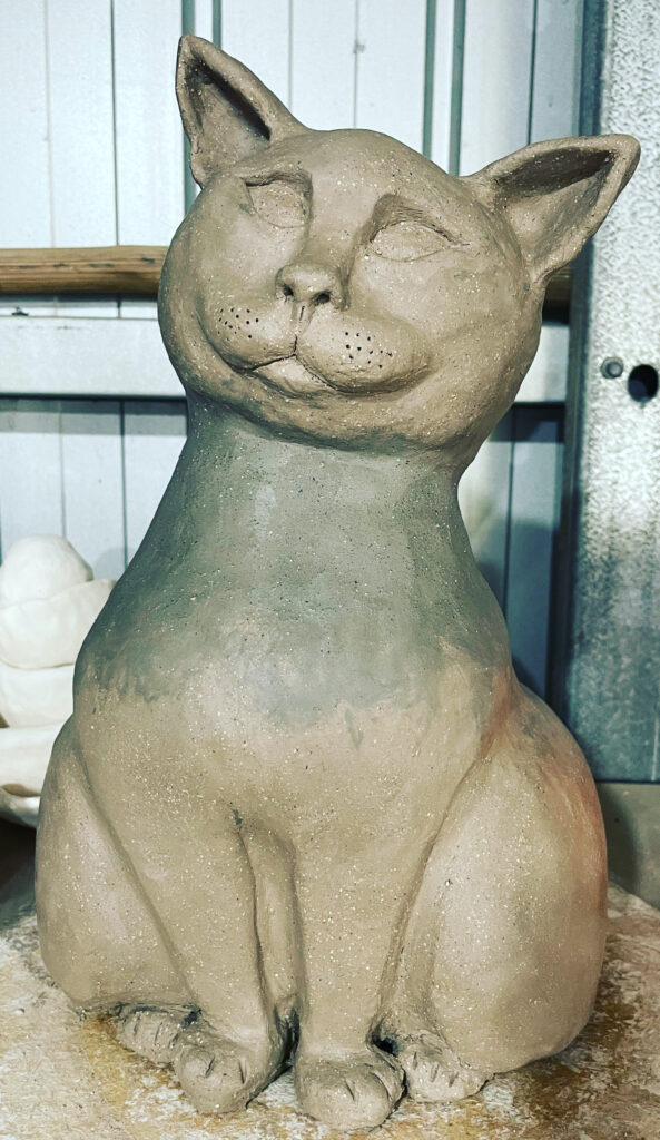 Cat pottery fully built